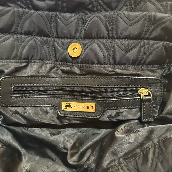 Koret Black Large Quilted Shoulder Bag - Picture 8 of 10